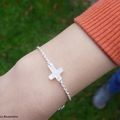 NOUVEAUTES ENCORE ! Bracelet Croix de nacre 29 €