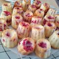 Mes "muffin-cannelés" au citron et à la framboise