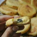 Mini harcha au fromage et olives noires (galette de semoule) avec étapes et astuces