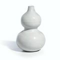 A white anhua lotus double-gourd vase, Ming dynasty, 16th century