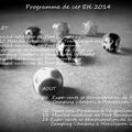 Voici mon programme pour l'Eté 2014