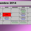 Calendrier Novembre 2014