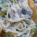 COURGE SPAGHETTI-FONDUE POIREAUX CHAMPIGNONS