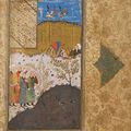 Le vol des canards. Iran, école de Tabriz, 16e siècle. 
