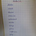 Dictée de mots liste 3A