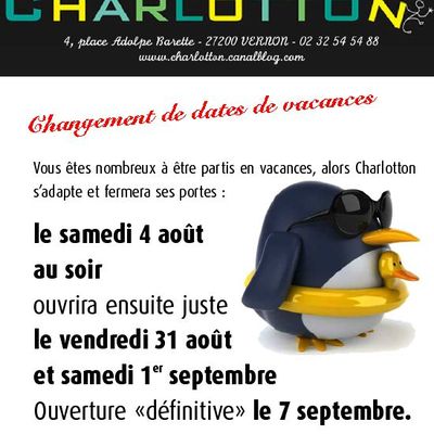 VACANCES, CHANGEMENT DE CAP