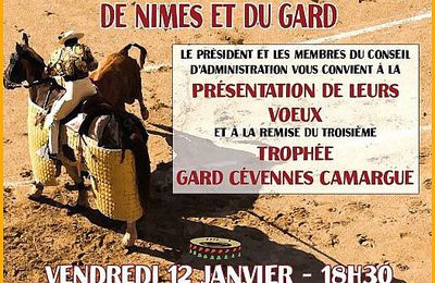 Présentation des vœux de la Coordination des Clubs Taurins de Nîmes et du Gard