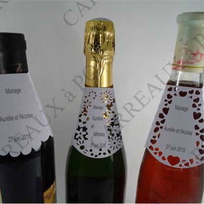 Etiquettes bouteilles : de jolis cônes personnalisés