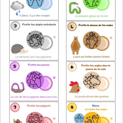 Pour apprendre à se laver les mains 