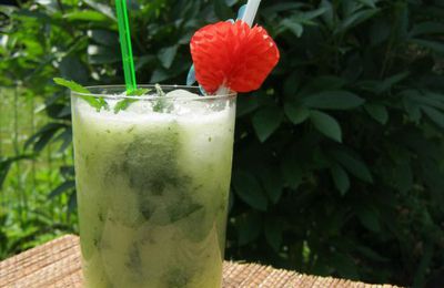 Mojito sans alcool au concombre