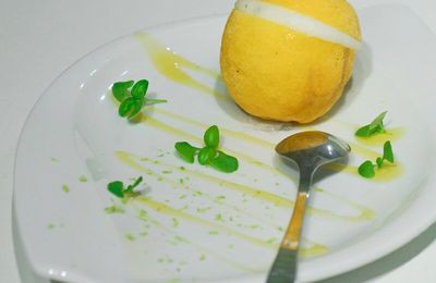 Les citrons givrés au basilic frais