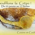 "Crêpes soufflées au roquefort et à l'emmenthal"