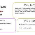 Carnet de bord du 05 au 25 février 2025