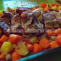 Rouelle de porc au four et ses petits légumes 