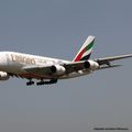 Aéroport: Barcelone (SP) El Prat ( LEBL): Emirates: Airbus A380-861: A6-EDW: MSN:103. STYCKER: COUPE DU MONDE DE RUGBY.