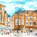 Arts et papier : animation sur la place de la mairie de Metz
