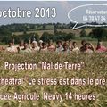 "Mal de Terre" projeté le 16 octobre 2013 au lycée agricole de Neuvy. Inscrivez-vous !