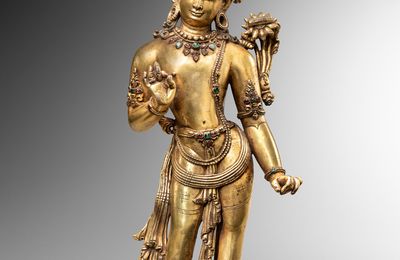 Manjusri, Nepal, early Malla period, c. 1300 AD