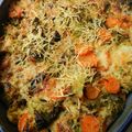 gratin de légumes (brocolis, carottes, champignons)