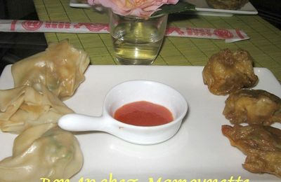 Raviolis chinois à la pâte wonton pour l'année du buffle