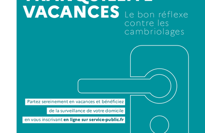 Opération Tranquillité Vacances