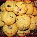 Cookies au chocolat blanc et aux cranberries / Печенье с белым шоколадом и вяленой клюквой