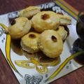 Biscuits fêtes fin d'année, amandes et raisins secs 