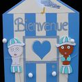 plaque de porte"bienvenue" p'tit bonhomme