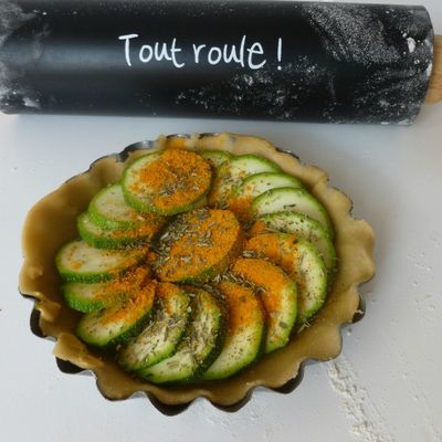 Tarte aux courgettes - vegan