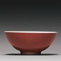 A copper-red-glazed bowl, Yongzheng mark and period