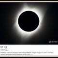 Aujourd'hui éclipse totale du soleil visible aux Etats Unis