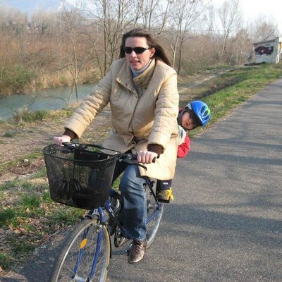 Promenade à vélo avec tatie Hélène
