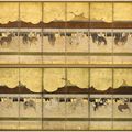 Japan: Anonymous (16th-17th Century) - Horses in a stable 