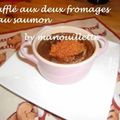 Soufflé aux deux fromages et au saumon