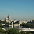 Paris vu de la terrasse de l'Institut du Monde Arabe