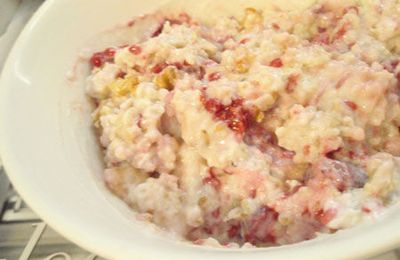 Porridge aux framboises pour garder la pêche des vacances