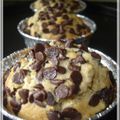 Muffins vanillés au son d'avoine et pépites de chocolat