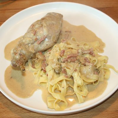 du lapin à la moutarde