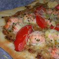 Pizza au saumon frais