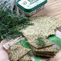 Crackers aux fanes de carottes et à la margarine Fruit d'Or bio sans huile de palme {recette #apéro #vegan #recup }