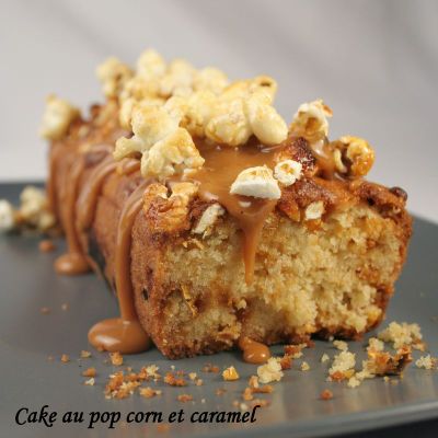 Cake au pop corn et son caramel : Hector