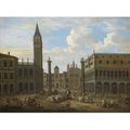 Mathys Schoevaerdts (Brussels circa 1665 - 1694 or 1723), Venice, a capriccio view of Saint Mark's Square