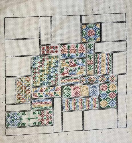 Broderie BlackWork de Valérie.