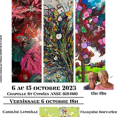 Exposition : Françoise Bouvatier, Léa Monnier et Camille Latreille