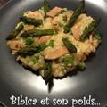 Risotto aux asperges et pointes de foie gras