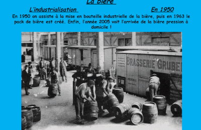 la bière, en 1950