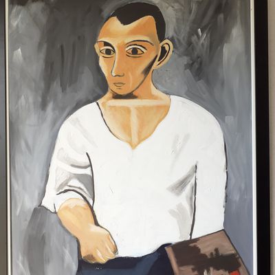 reproduction "autoportrait à la palette Pablo Picasso" par Julien Grenat