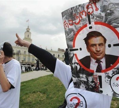 Manifestations contre le pouvoir en Géorgie