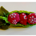 Broche Petits pois au crochet