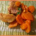 Mignon mariné et carottes confites